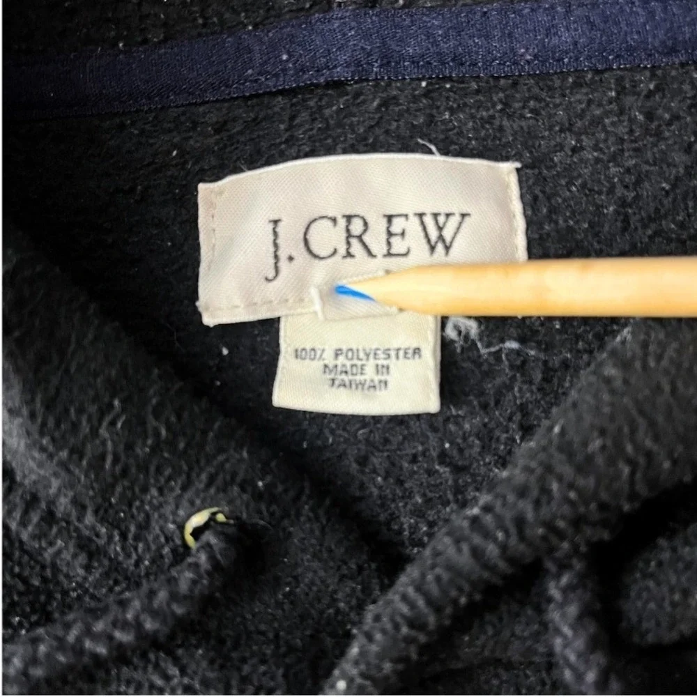J.Crew Y2K Black Fleece Hoodie‎ Archive Minimal Pullover Men's L Streetwear